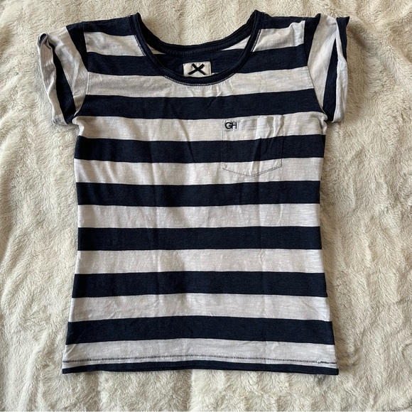 Gilly Hicks Tops - GILLY HICKS Striped Navy and White T-Shirt small